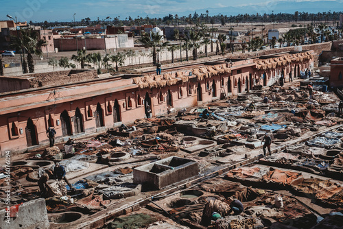 Foto Marrakech leather tannery, Morocco