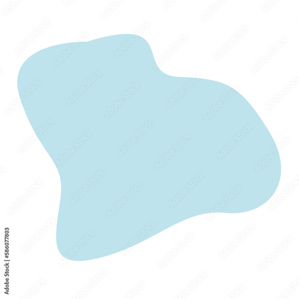 Aesthetic blue blob shape Aesthetic blue blob shape