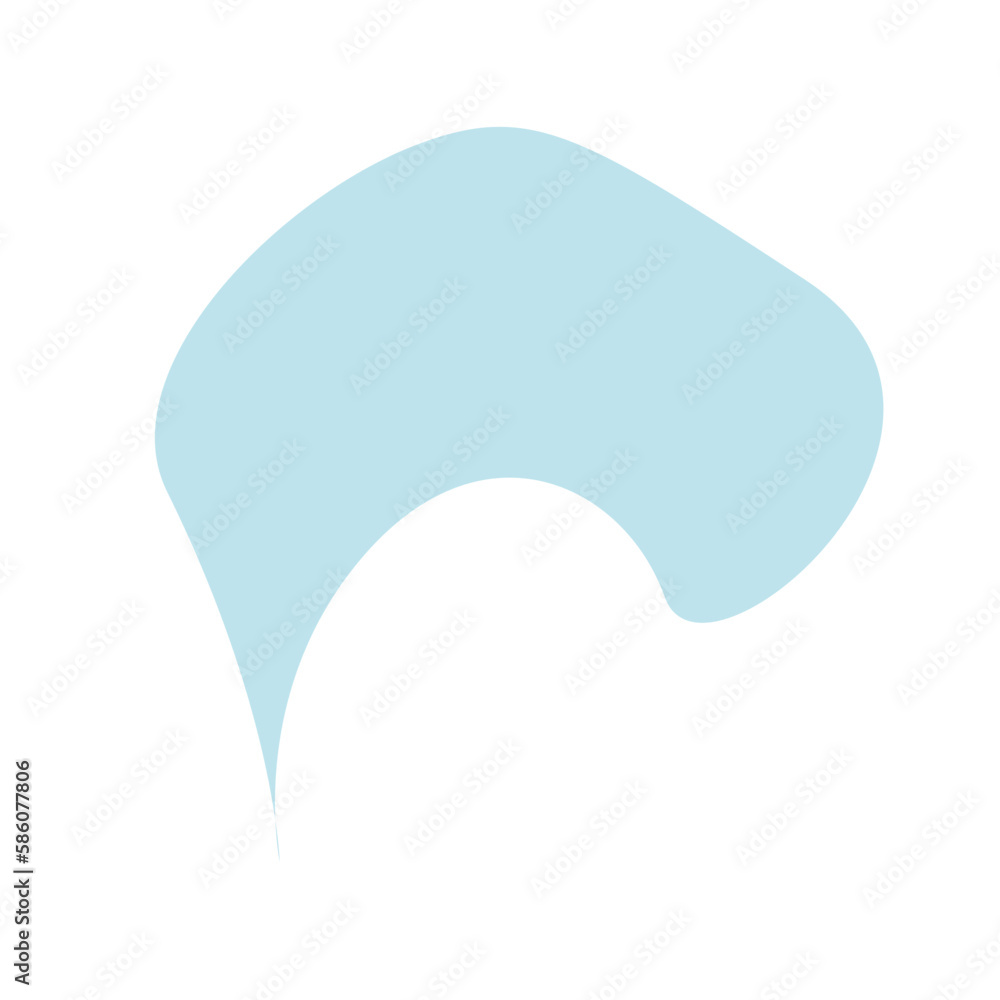 Aesthetic blue blob shape Aesthetic blue blob shape