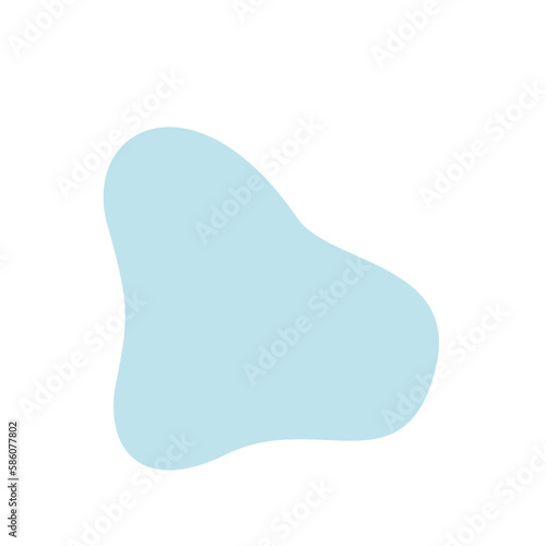 Aesthetic blue blob shape