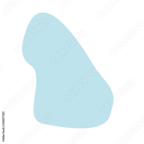 Aesthetic blue blob shape
