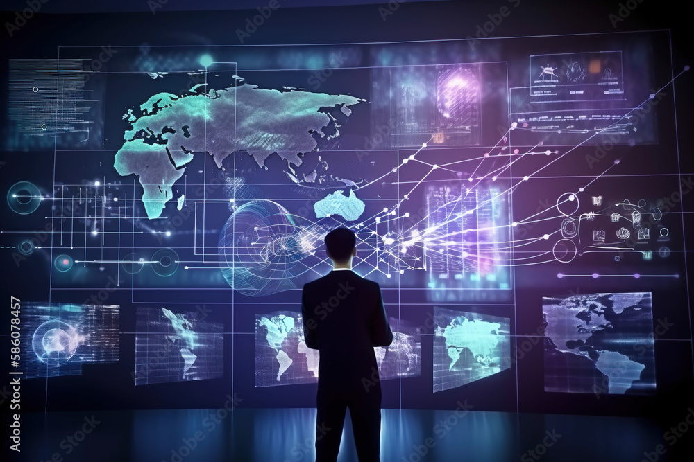 person with world map person with world map