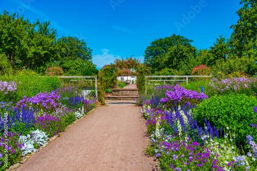 Gardens at Sofiero palace in Sweden photo