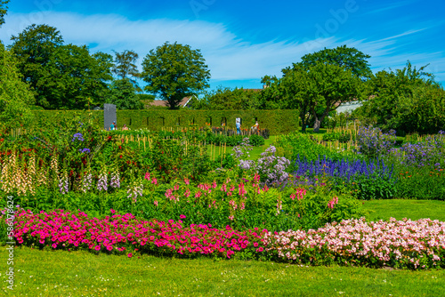 Gardens at Sofiero palace in Sweden photo