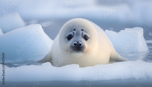 アザラシの赤ちゃん | seal baby Generative AI photo