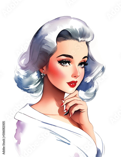 Beauty retro sexy young woman
