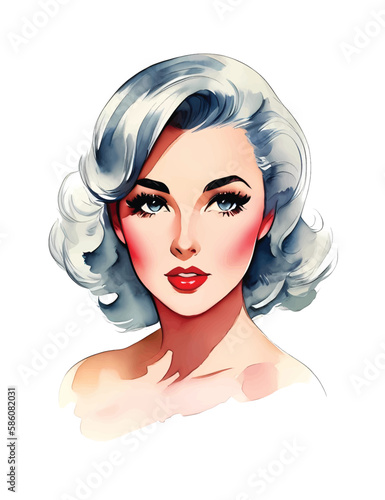 Beauty retro sexy young woman