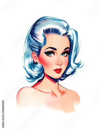 Beauty retro sexy young woman