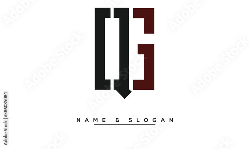 QG,  GQ,  Q,  G   Abstract  Letters  Logo  Monogram