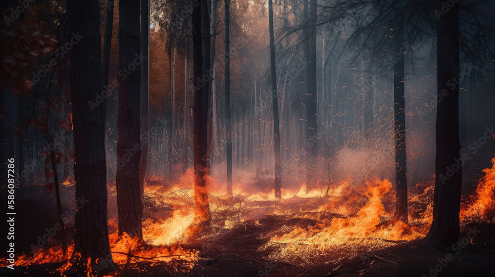 Forest is full of fire. Generative AI