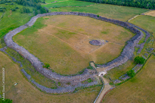 Graborg fortress at Öland island in Sweden photo