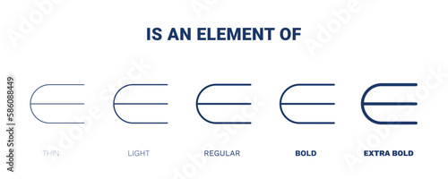 is an element of icon. Thin, light, regular, bold, black is an element of, business icon set from education collection. Editable is an element of symbol can be used web and mobile