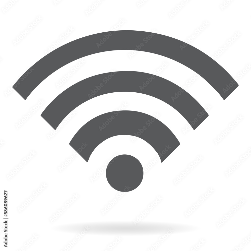 Wifi Icon Black. Wi Fi vector icon. Wifi Icon Black. Wi Fi vector icon.