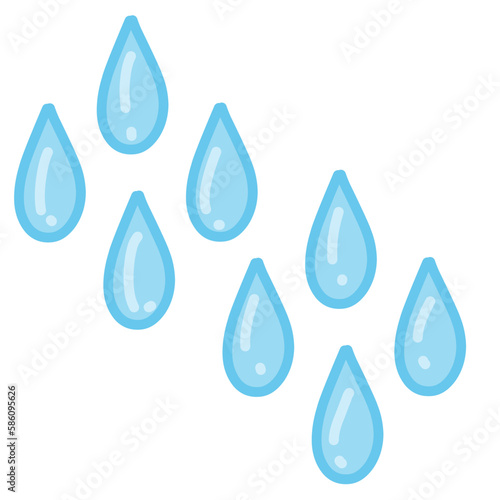 Water Drop illustration, Rain Drop vector