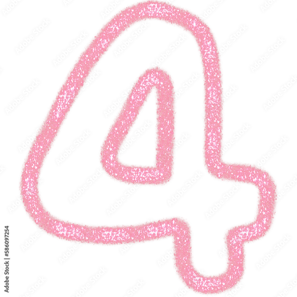 Pink number 4 Pink number 4