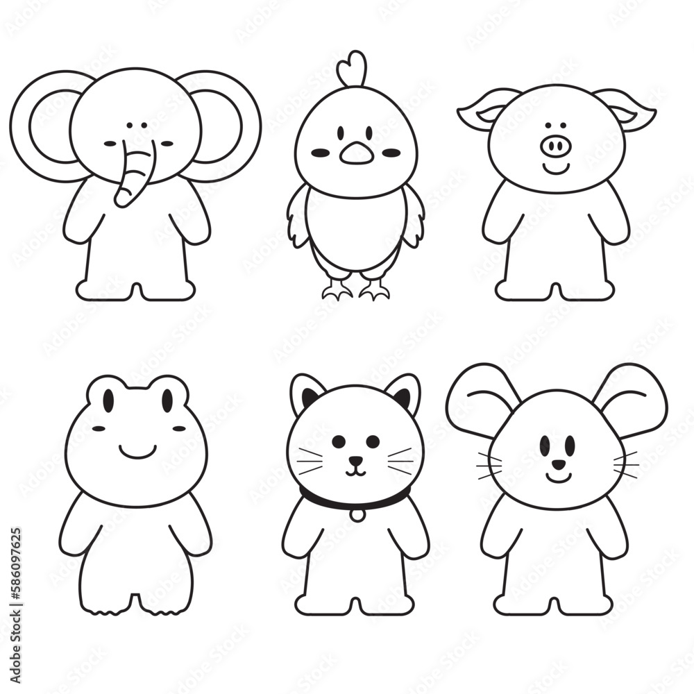 icon outline set, animal collection. Paint. Isolate the background.
icon outline set, animal collection. Paint. Isolate the background.