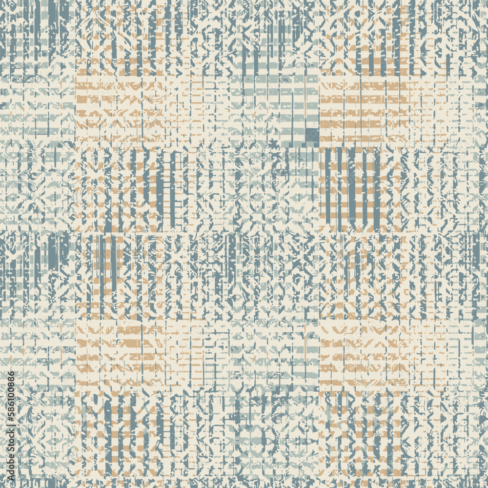 Fototapeta premium Seamless African Pattern carpet design texture persian and tebriz rugs print fabric 