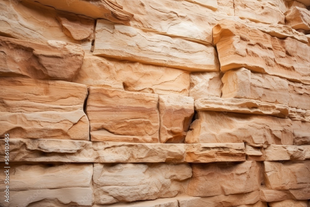 Fototapeta premium rock wall in a natural outdoor setting created with Generative AI technology