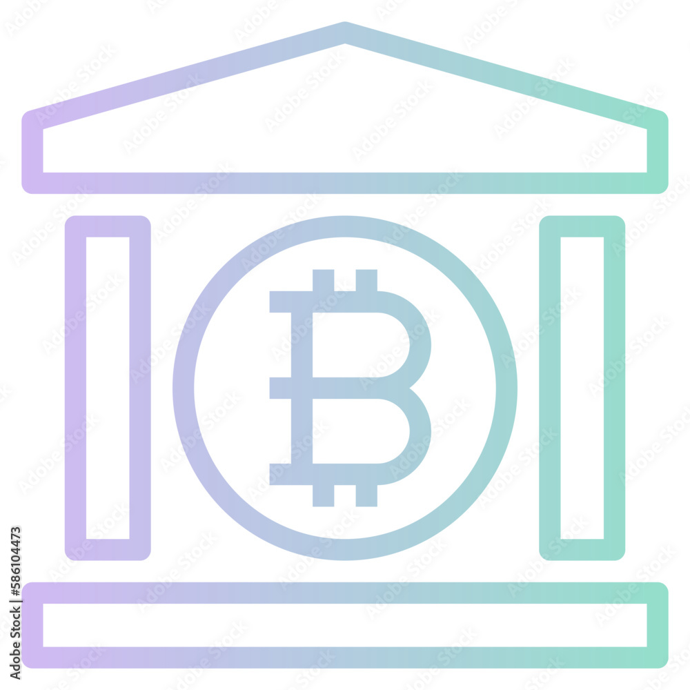 Obraz premium bitcoin bank