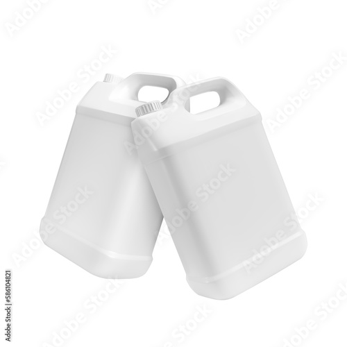 Bottle gallon plastic mockup realistic