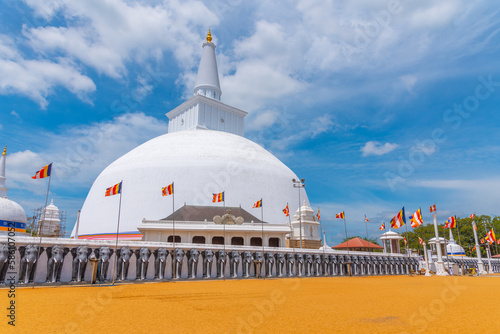 Ruwanweli Maha Seya stupa built in Anuradhapura, Sri Lanka photo