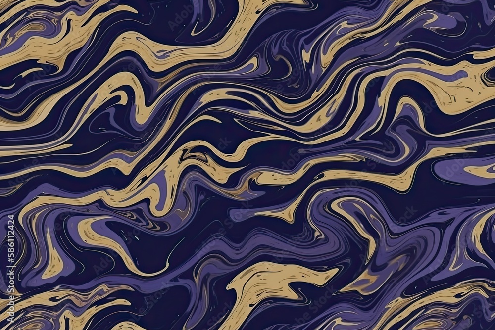Abstract seamless pattern with waves