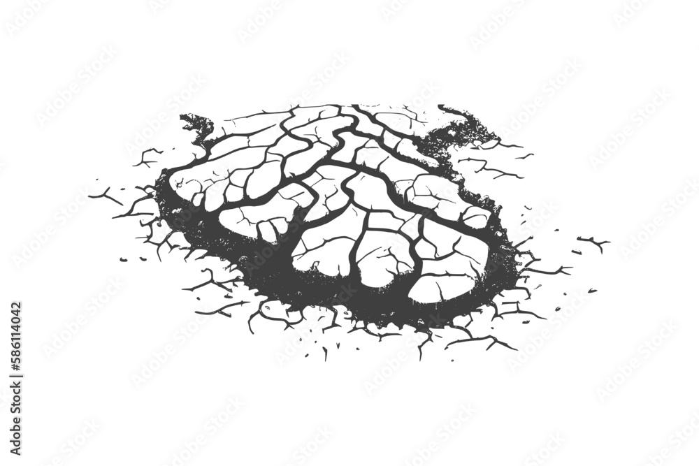 Split, crack and black hole in the wall or on the ground. Damage from natural disasters, earthquakes or drought. Catastrophe after the war. Split, crack and black hole in the wall or on the ground. Damage from natural disasters, earthquakes or drought. Catastrophe after the war.