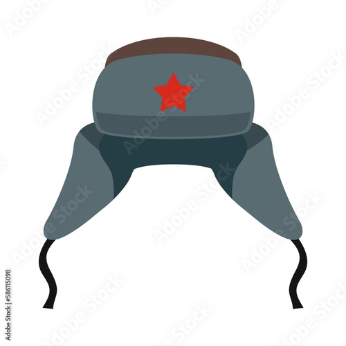 Ushanka Flat Illustration