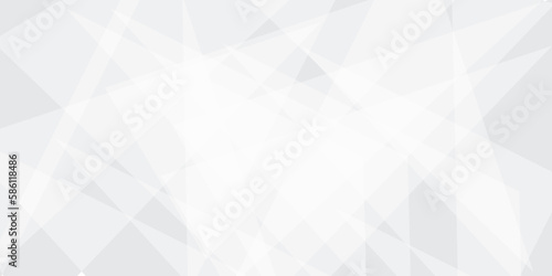tract triangle lines shape modern white and grey geometric banner background.