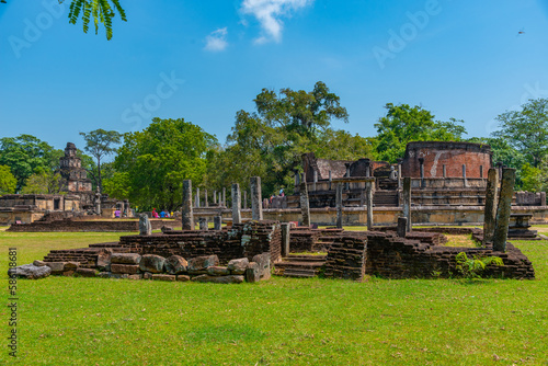 Fotografi Ruins of the quadrangle of Polonnaruwa ruins, Sri Lanka