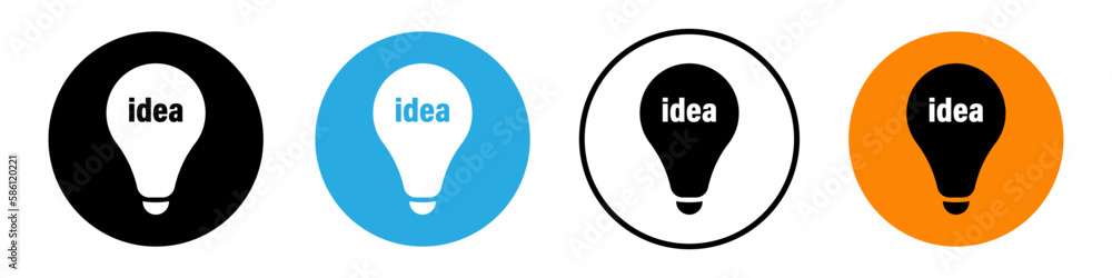 Idea in a lightbulb shape. Creative idea. New ideas. Business thinking. Lightbulb. Vector Idea in a lightbulb shape. Creative idea. New ideas. Business thinking. Lightbulb. Vector