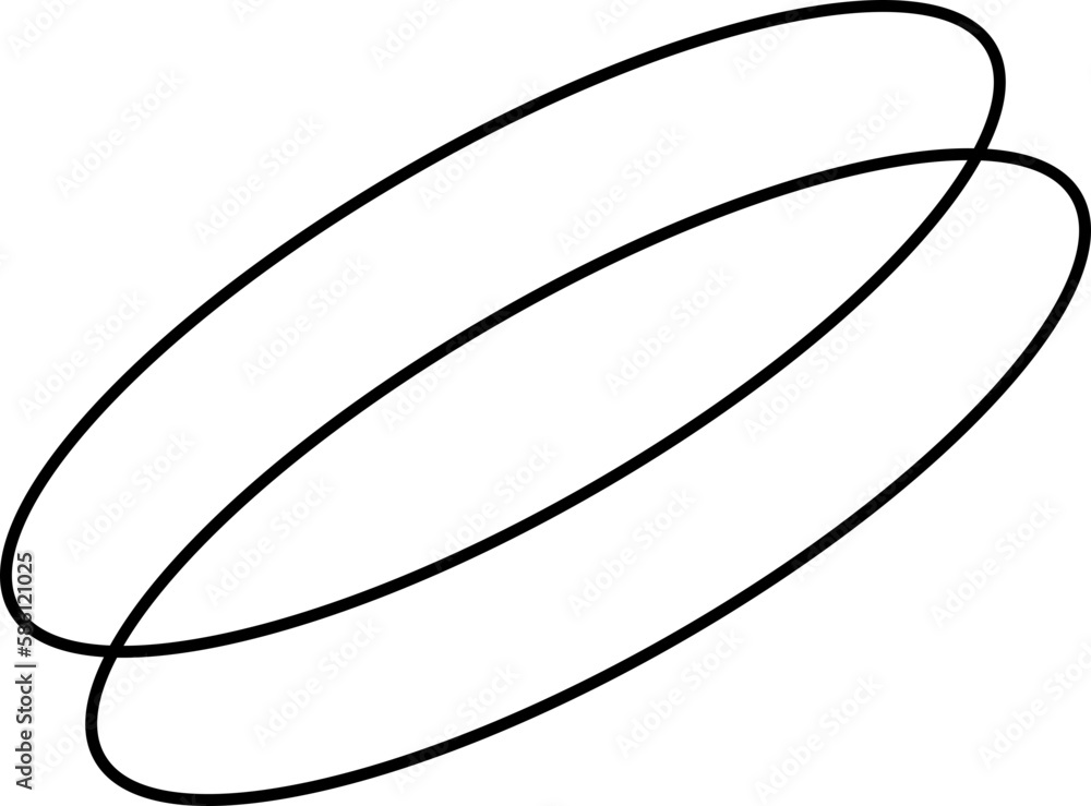 Oval linear borders, minimal elements in modern minimalist style
Oval linear borders, minimal elements in modern minimalist style