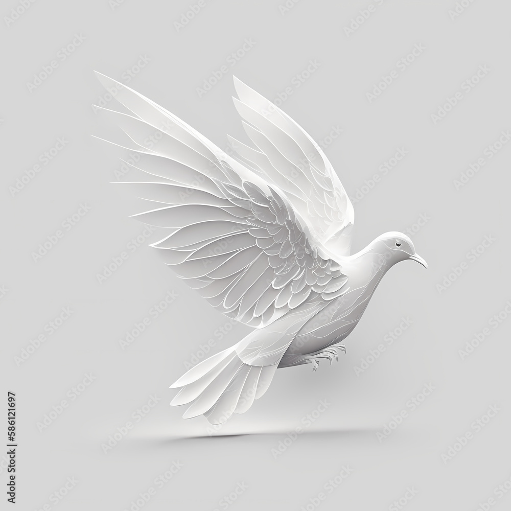 Dove Logo. Generative AI Dove Logo. Generative AI