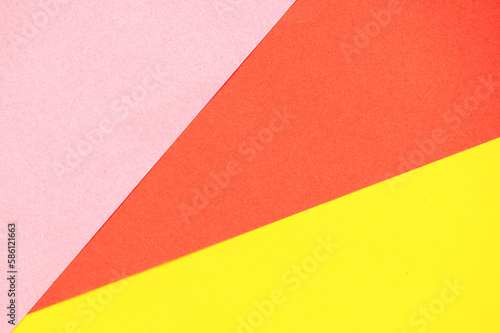 Red, pink and yellow paper background