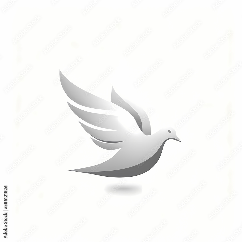 Dove Logo. Generative AI Dove Logo. Generative AI