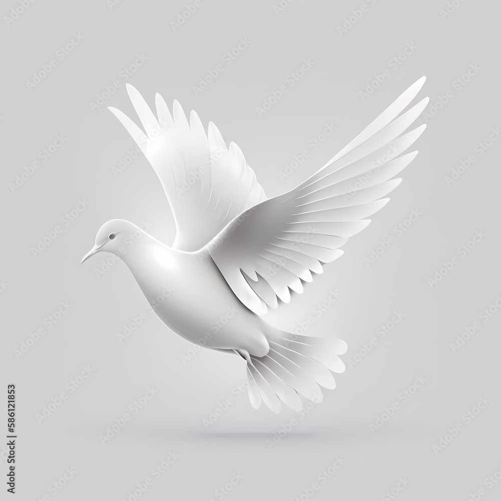 Obraz premium Dove Logo. Generative AI