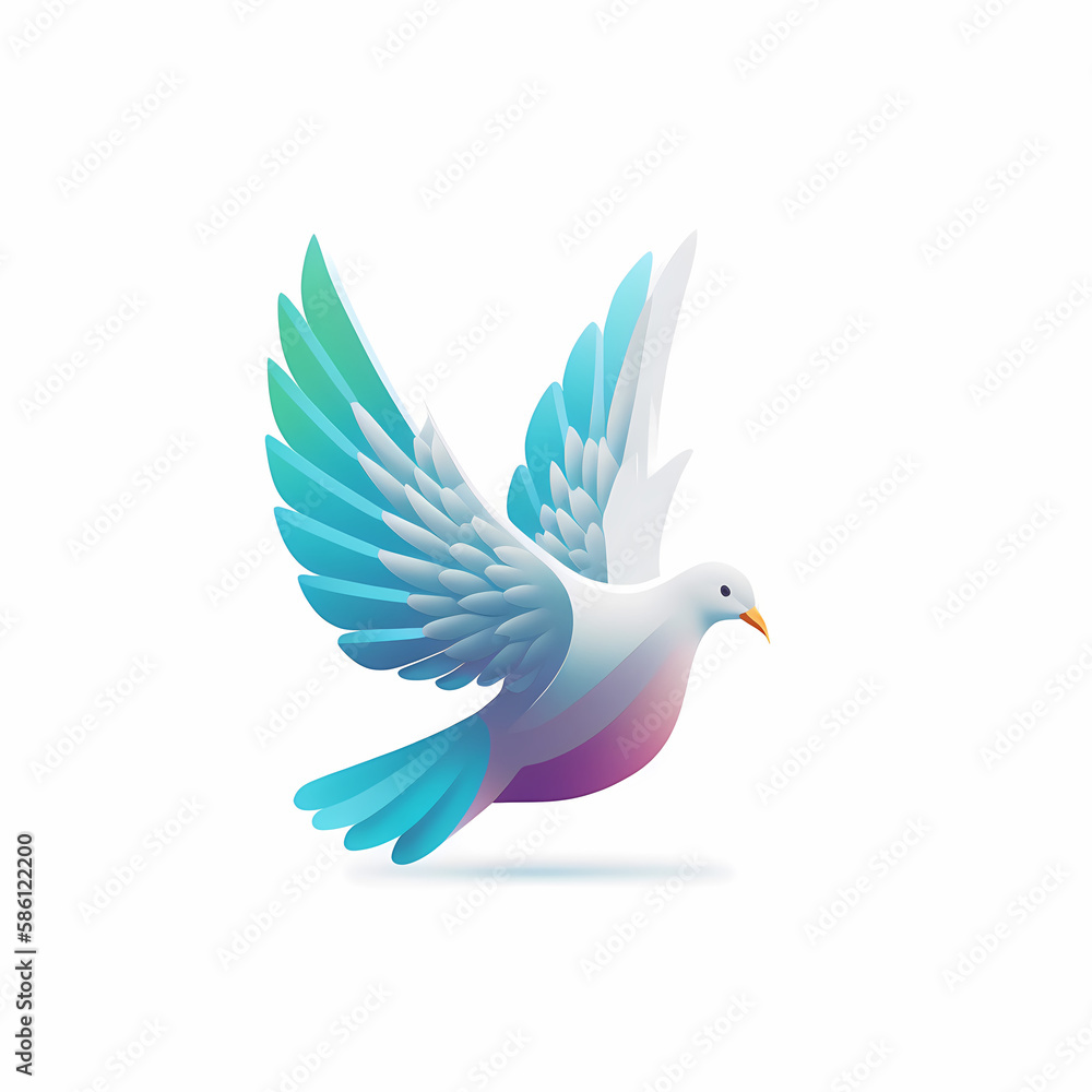 Dove Logo. Generative AI Dove Logo. Generative AI