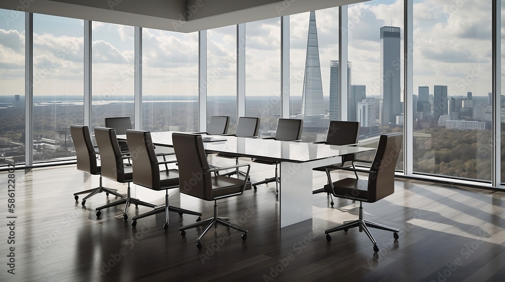 Elevated Ambitions: A Luxurious Cityscape Office Elevated Ambitions: A Luxurious Cityscape Office