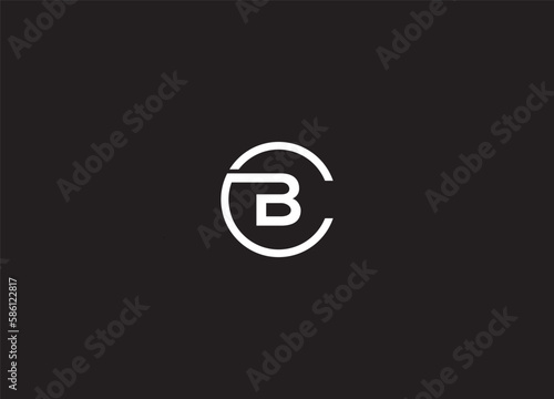 alphabet letters icon BC logo design
