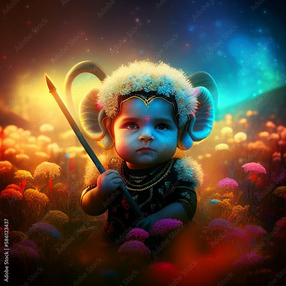 cute baby colorful Indian hindu God Ram Shri Ram Siya Ram Rama Ramayana ...