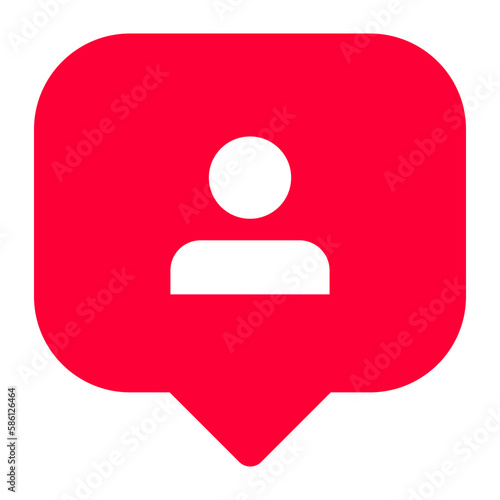 Fotografie Follower notification icon transparent png