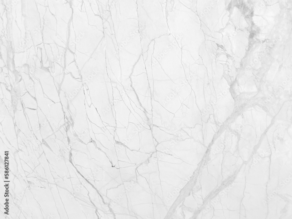 Obraz premium White marble grunge texture with shiny gray cracks veins pattern abstract background design for your creative design.