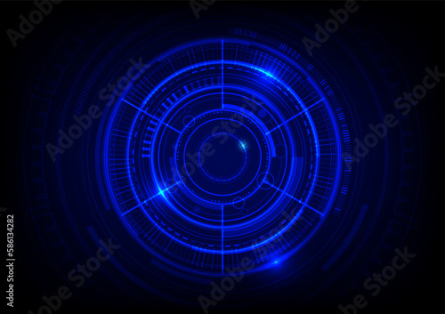 Abstract circuit technology background with digital data connection system and computer electronic design. Vector design.