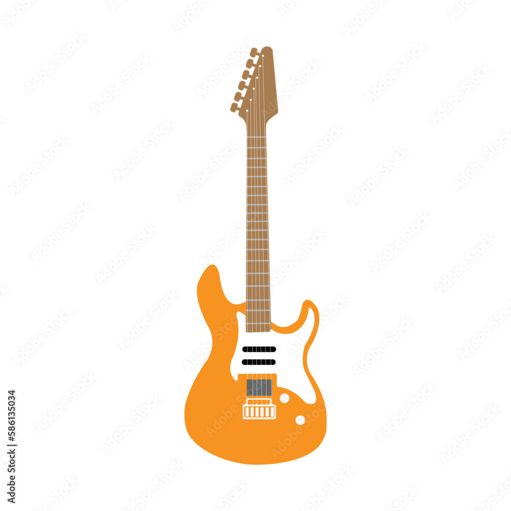 Guitar listrik vector ilustrasi isolates on white background Guitar listrik vector ilustrasi isolates on white background