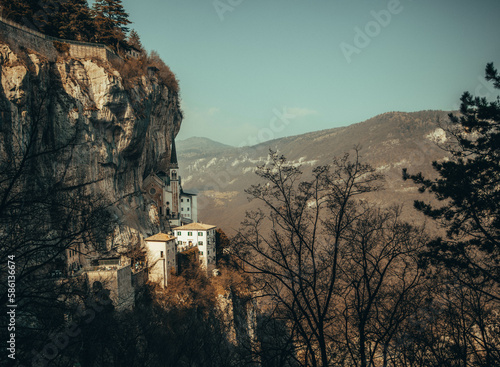 monastery in cliff