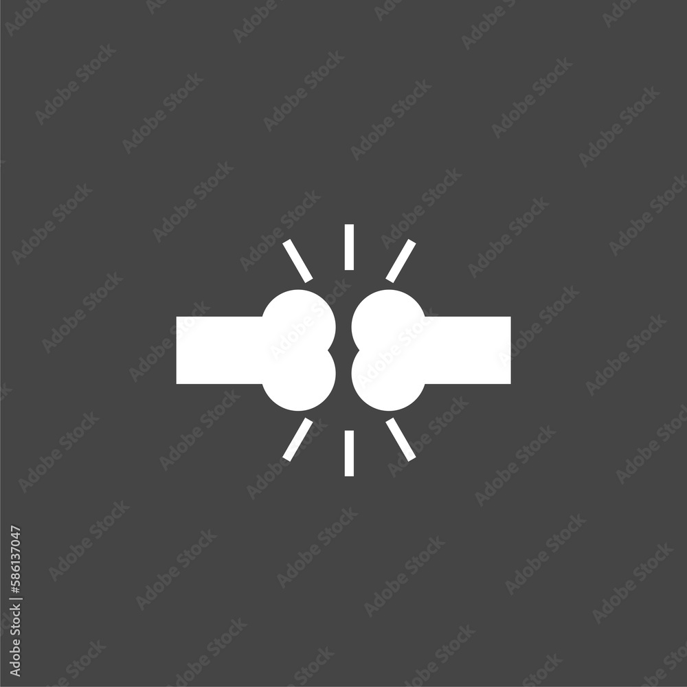Arthritis bone icon isolated on black background . Orthopedic Health. Arthritis bone icon isolated on black background . Orthopedic Health.