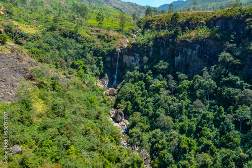 Ramboda falls near Nuwara Eliya, Sri Lanka photo