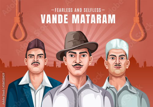 Freedom Fighter and National Hero. Vector illustration. Martyr's day memory.