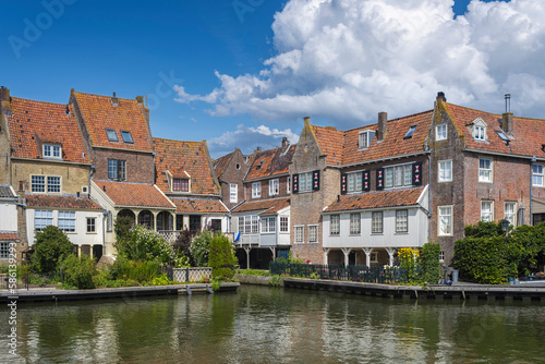 Historische Altstadt beim Alten Hafen in Enkhuizen. Provinz Nordholland in den Niederlanden © Jürgen Wackenhut
