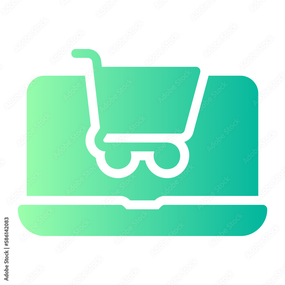 online shopping gradient icon online shopping gradient icon